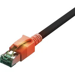 CS1OSADAD0030 - Cat.6a LED Patchkabel, DualBoot, S/FTP, schwarz, 3 m