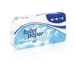 Toilettenpapier Supersoft, 3-lagig, Extraweiches Klopapier mit Blüten-Prägung, 1 Paket = 9 Packungen à 8 Rollen