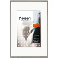 Nielsen Bilderrahmen , Grau , Metall , rechteckig , 40x50 cm , Bilder & Rahmen, Bilderrahmen, Bilder - & Fotorahmen