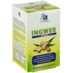Ingwer 500 mg Kapseln + Vitamin B1+c