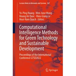 Computational Intelligence Methods For Green Technology And Sustainable Development, Kartoniert (TB)