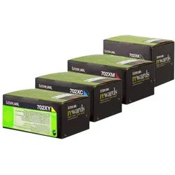 Lexmark 702X Toner CMYK Pack of 4