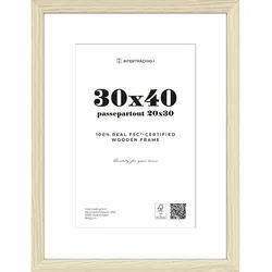 Bilderrahmen , Ahornfarben , Holzwerkstoff , 33.1x43.2x2.5 cm , Fsc , Bilder & Rahmen, Bilderrahmen, Bilderrahmen & Fotorahmen