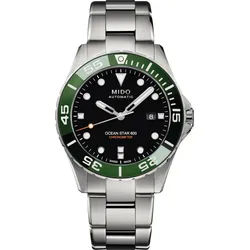 Mido Ocean Star Diver 600 C - 43,5mm Special Edition 2023 inklusive Kautschukband und Edelstahlarmband" M026.608.11.051.01" - schwarz,grün,silber - 43.5mm