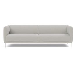 Konami Sofa 2,5-Sitzer, brushed steel / loop 32