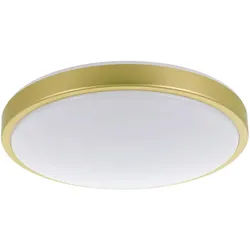 Eglo Deckenleuchte , Weiß, Messingfarben , Metall, Kunststoff , rund , 9 cm , Lampen & Leuchten, Innenbeleuchtung, Deckenleuchten, Deckenleuchten