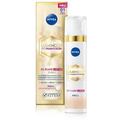 Nivea Gesichtsfluid Nivea Luminous 630 Anti-Pigmentflecken Tagespflege CC Fluid nr 01 Hell