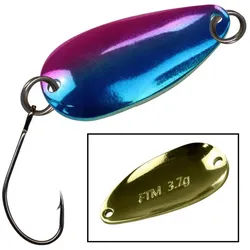 Fishing Tackle Max Kunstköder FTM Spoon Bee 3,1cm 3,7g - Blinker blau|goldfarben