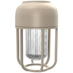 LED-Akkuleuchte mit Solar-Modul Light No. 1 Houe beige, Designer Henrik Pedersen, 21 cm