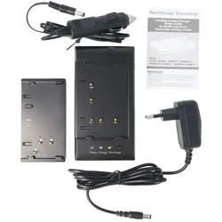 Schnell-Ladegerät passend für Sony, Sharp, Hitachi Akkus