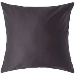 Homescapes Kissenbezug Premium, Ägyptische Baumwolle, Fadendichte 1000 , Anthrazit , Textil , Quadratisch , 80x80 cm , Oeko-Tex® , Heimtextilien, Bettwäsche & Leintücher, Bettwäsche