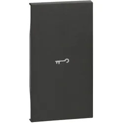 BTicino KG01M2F LivingNow 2M Tasten- abdeckung mit Symbol Schlüssel Black