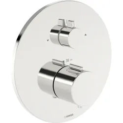 Hansa HANSAEASYTHERM 8862 Thermostat 88629245 Fertigmontageset, Fertigset für zwei Abgänge, rund chrom
