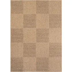 Teppich Outdoor Jute-Optik Wetterfest Waschbar Strapazierfähig Balkon Terrasse Küche OEKO-TEX Beige 120x170 cm – ARLBERG von Kadima Design