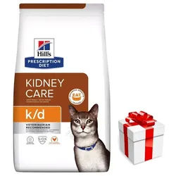 HILL'S PD Verschreibungspflichtige Diät für Katzen k/d 3kg + Überraschung für die Katze