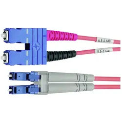 Telegärtner Telegärtner 100012290 Glasfaser LWL Anschlusskabel 3.00 m Violett [1x Glasfaserkabel, (300.00 cm) lila