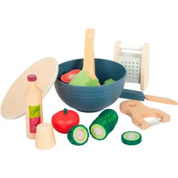 Small Foot Spiellebensmittel Schneide-Set Salat fresh, aus Holz bunt