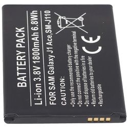 Akku passend für Samsung Galaxy J1 Ace, SM-J110, Li-Ion, 3,8V, 1800mAh, 6,8Wh