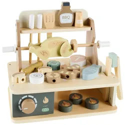 My Baby Lou Kindergrill , Multicolor , Holz, Holzwerkstoff , Schima , 20x24.5x30 cm , EN 71 , Spielzeug, Sonstiges Spielzeug