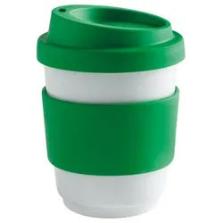 KAHLA Coffee-to-go-Becher Fillit Becher + Trinkdeckel, 1-tlg., Porzellan, Made in Germany grün 270 ml | 9.5 cm