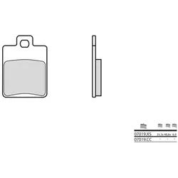 BREMBO Bremsbeläge BREMBO Carbon Keramik Scooter - 07019CC