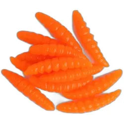 Paladin Kunstköder Auftriebsköder Tauwurm 10 Stück 6,5 cm orange Aroma: Käse