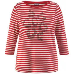 T-shirt à col rond Samoon rouge