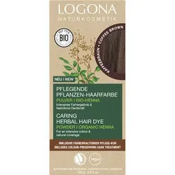 Logona Haarpflege HaarfarbePflegende Pflanzen-Haarfarbe Kaffeebraun 100 g