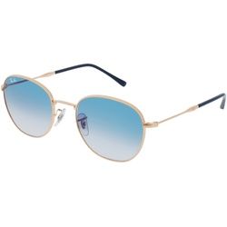 Ray-Ban RB3809 Unisex-Sonnenbrille Vollrand Panto Metall-Gestell, Gold