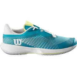 WILSON Damen Tennisoutdoorschuhe KAOS SWIFT 1.5 W, Algiers Blue/White/Sunny Lime, 38