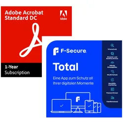 Adobe Black Week Aktion % | Acrobat Standard DC | 1 Jahr | Win/Mac | inkl. F-Secure Total 1 Device - 12+3 Monate