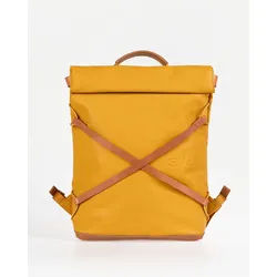 aunts & uncles Japan Yokohama Rolltop Rucksack mit 13" Notebookfach mustard