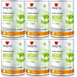 Disugual Nassfutter für Hunde Veterinary WEIGHT Truthahn (Erwachsene) 6x400g