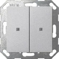 Gira KNX Taster Wippe 2-fach System 55 Alu 517326