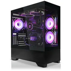 SYSTEMTREFF Intel Core i7-13700KF mit Nvidia GeForce RTX 5070 TI 16GB Gaming-PC (Intel 13700KF 13700KF, Nvidia GeForce RTX 5070 Ti, 32 GB RAM, 1000 GB SSD, Wasserkühlung) schwarz
