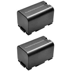 Trade-Shop 2x Akku passend für Panasonic CGR-D08 CGR-D08A/1B CGR-D08R CGP-D14 Kamera-Akku Li-Ion 1800 mAh (7,4 V)