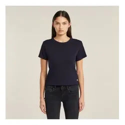 G-Star für Damen. D26423-C812-3873 G-Script Baby Brother T-shirt navy (XS), Lässig, Kurzarm, Bio-Baumwolle, Nachhaltig, Marine