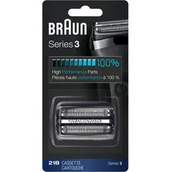 Braun Haar- und Bartschneider Braun Ersatzscherkopf Kombipack 21B, Scherkopf schwarz
