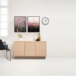 Hammel Furniture Sideboard Mistral, Hochwertig Schrank, hängend/stehend montierbar, mit Türen und Schubladen, B: 133 cm, anpassungsbar Designmöbel braun