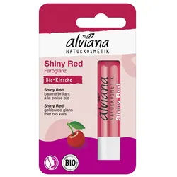 alviana Lippenpflegestift Lippenpflegestift - Shiny Red mit Kirsche 4,5g