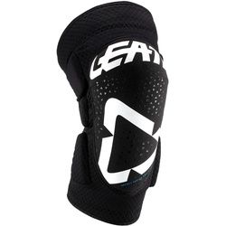 Leatt 3DF 5.0 Motocross Knieprotektoren, schwarz-weiss, Größe S M für Männer