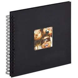 Walther Fotoalbum SA-108B Spiralalbum Fun schwarz 26x25 cm schwarze