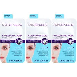 Skin Republic® Tuchmaske mit Hyaluronsäure & Kollagen