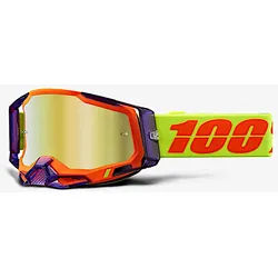 100% Racecraft II Panam Motocross-Brille, gelb-orange für Männer
