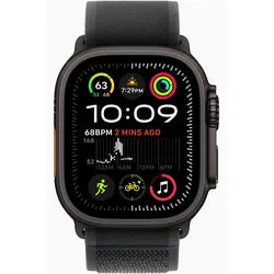APPLE Watch Ultra 2 GPS + Cellular 49mm Black Titanium Case with Black Trail Loop - S/M