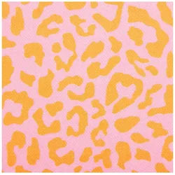 SCHÖNER LEBEN. Stoff Baumwollstoff Halbpanama Leo Pink Orange Meterware 1,40m Breite, allergikergeeignet lila|orange