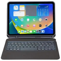 DEQSTER Slim Keyboard 2 Tastatur-Hülle für iPad (A16/10. Gen) DE-QWERTZ
