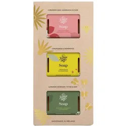 Handmade Soap Company Geschenkset Seifenstücke 3x100g Set 300 g Unisex