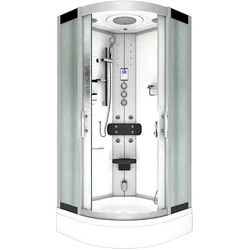 AcquaVapore Dampfdusche Duschtempel Sauna Dusche Duschkabine D46-50M3 90x90 cm ohne 2K Scheiben Versiegelung