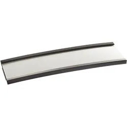 100 Etikettenhalter, C-Profil, magnetisch, Abschnitte 20 mm | 50 mm | nicht selbstklebend, Ferrit, schwarz